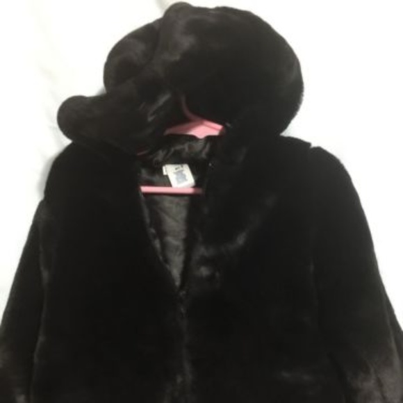 baby black fur coat